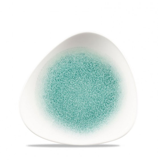 Raku Jade Green Triangle Plate